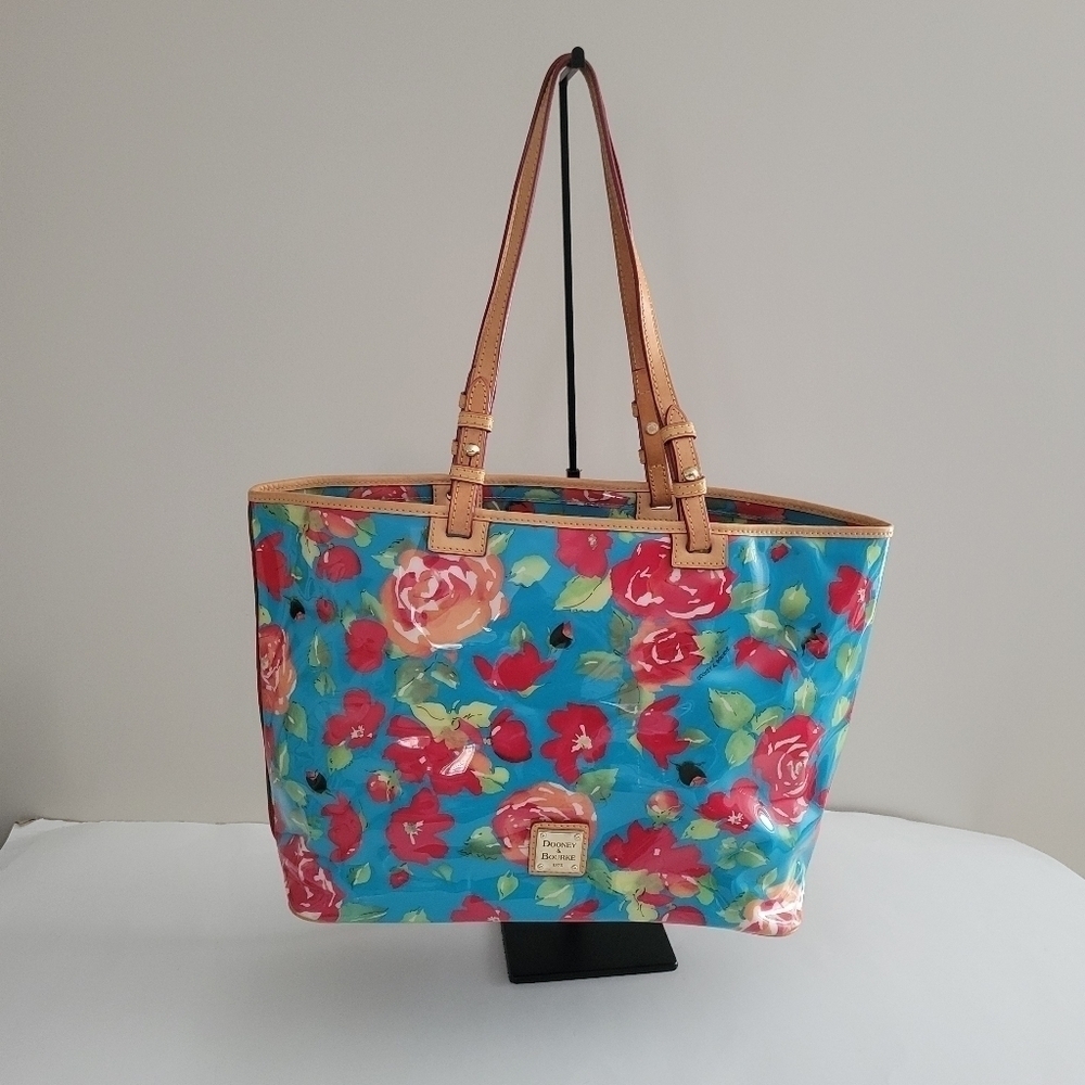 Dooney & Bourke Blue Floral print tote.